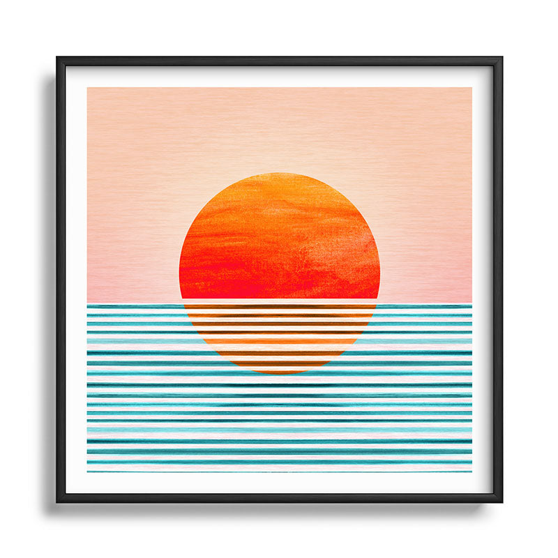 Minimalist Sunset III / Abstract Landscape Framed Art Print Gallery Image 122