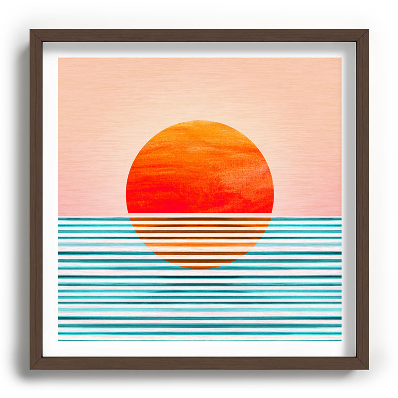 Minimalist Sunset III / Abstract Landscape Framed Art Print Gallery Image 101