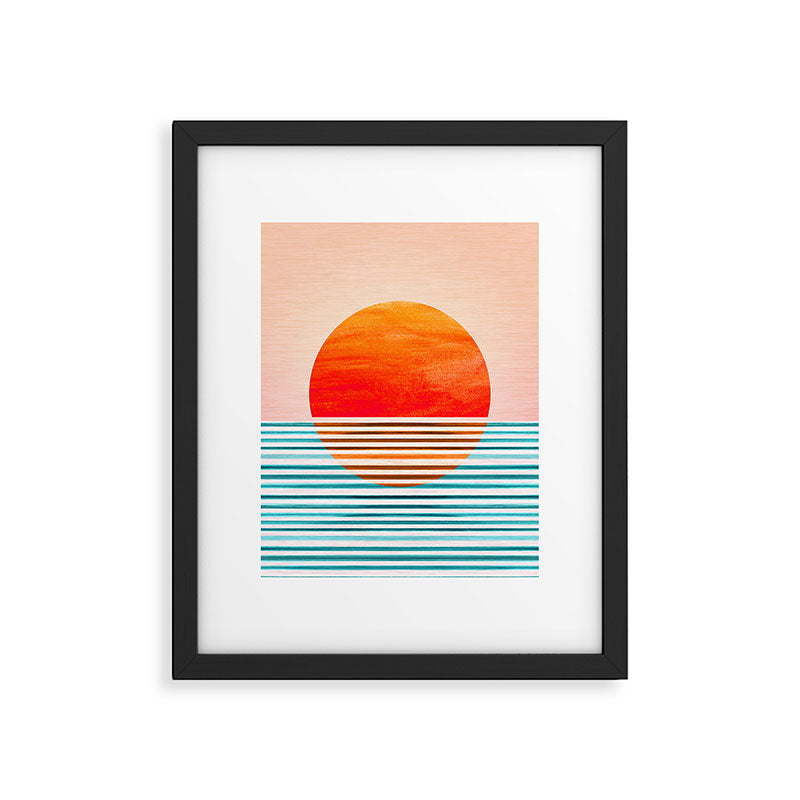 Minimalist Sunset III / Abstract Landscape Framed Art Print Gallery Image 6