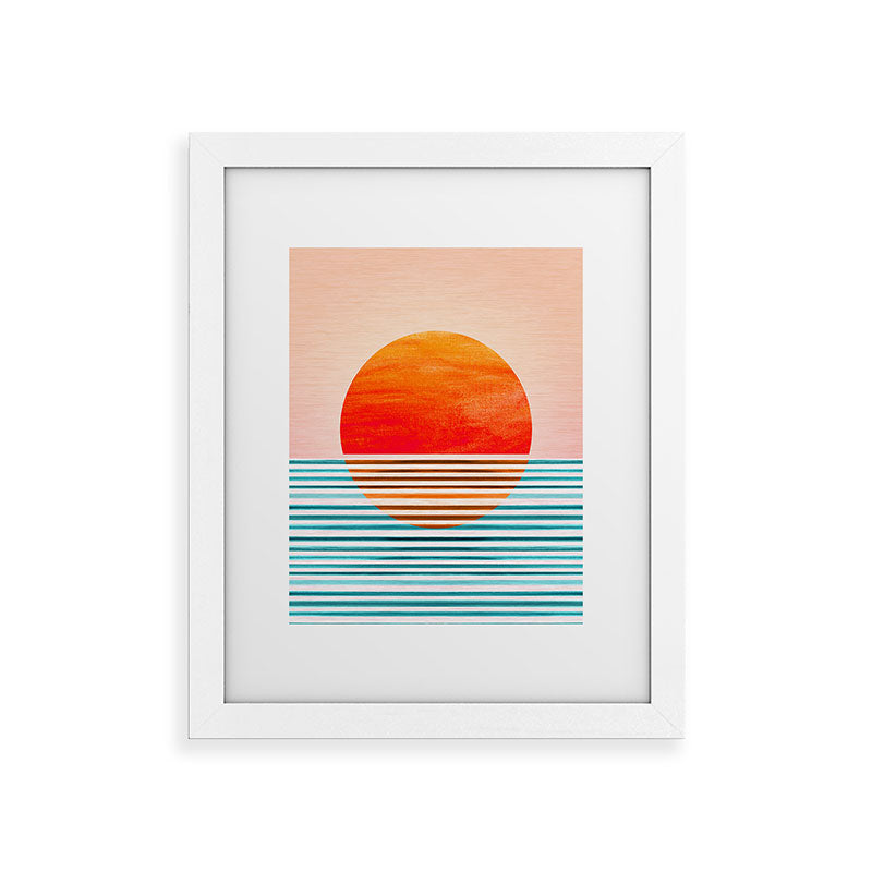 Minimalist Sunset III / Abstract Landscape Framed Art Print Gallery Image 73