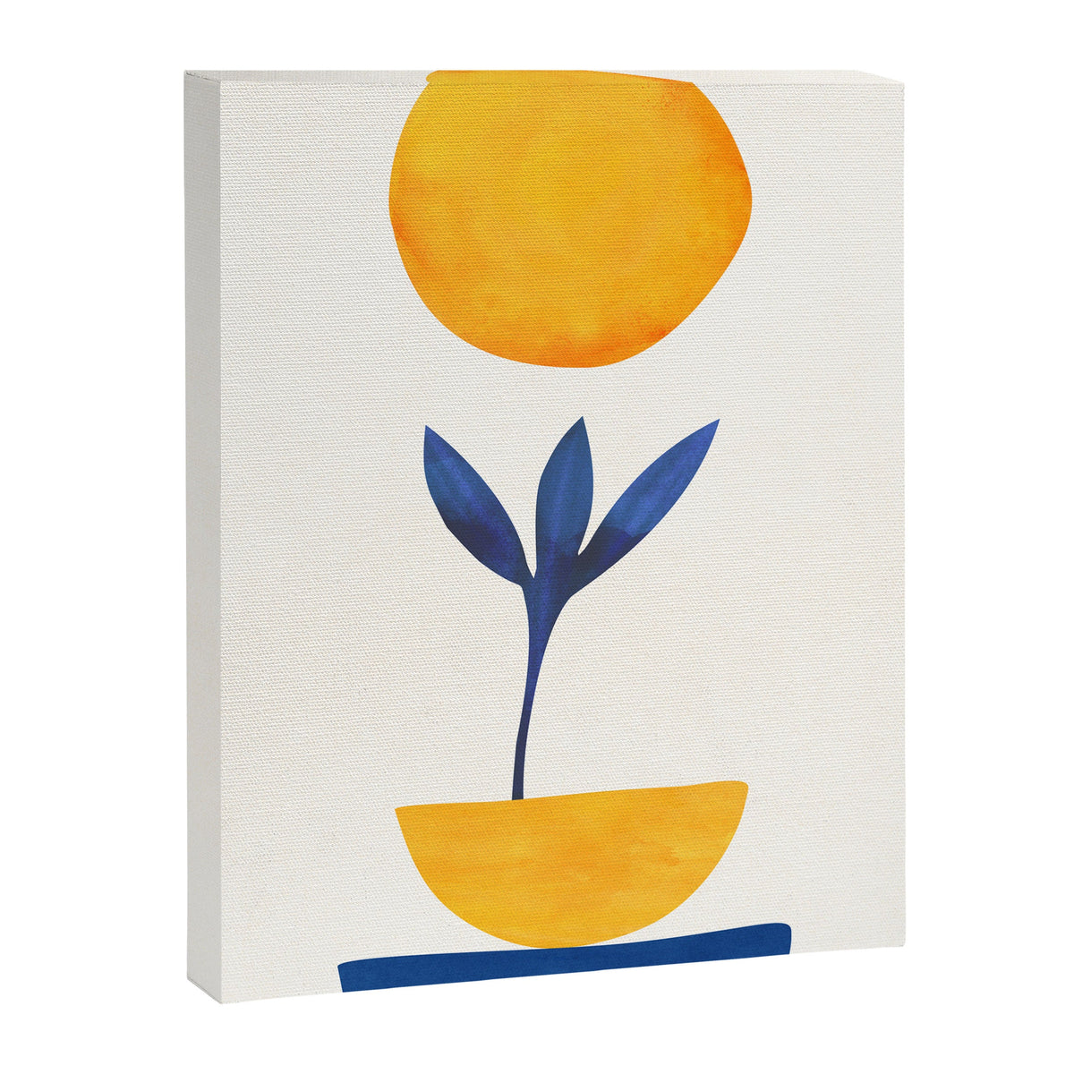 Sunny Sprout Modernist Abstract Botanic Canvas Print Gallery Image 3