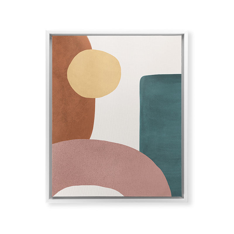 Abstract Earth 1-1 - Painted Shapes Framed Canvas Print Gallery Image 19