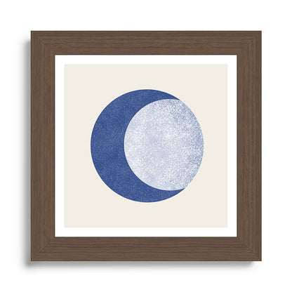 Moon Crescent - Blue Framed Art Print Gallery Image 57