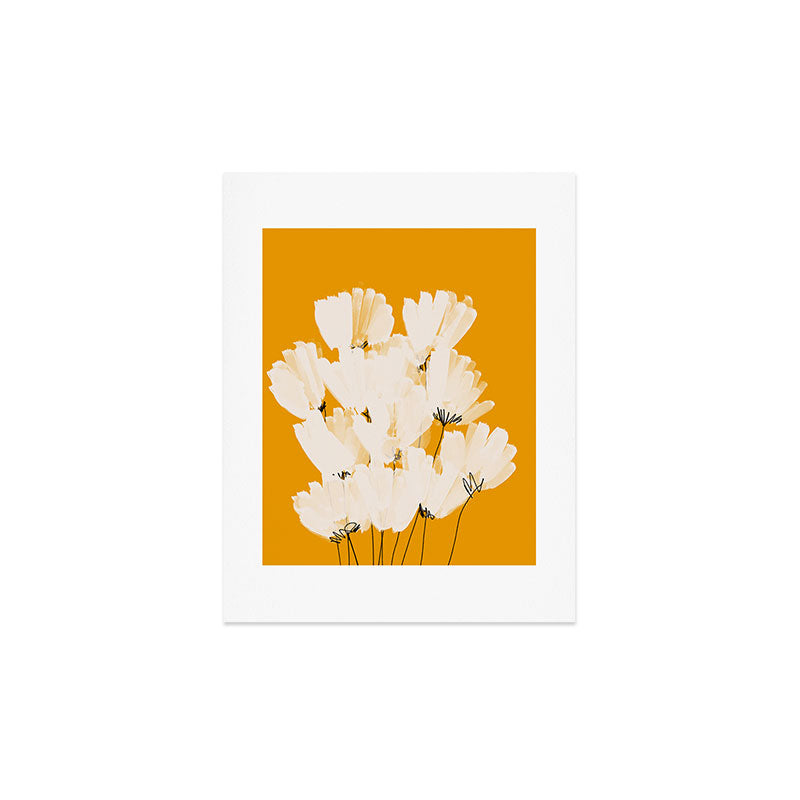 Flowers In Tangerine Art Print Gallery Image 3