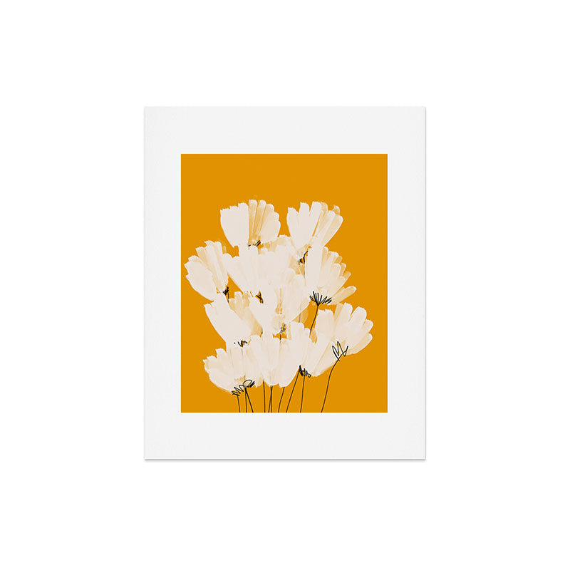 Flowers In Tangerine Art Print Gallery Image 7