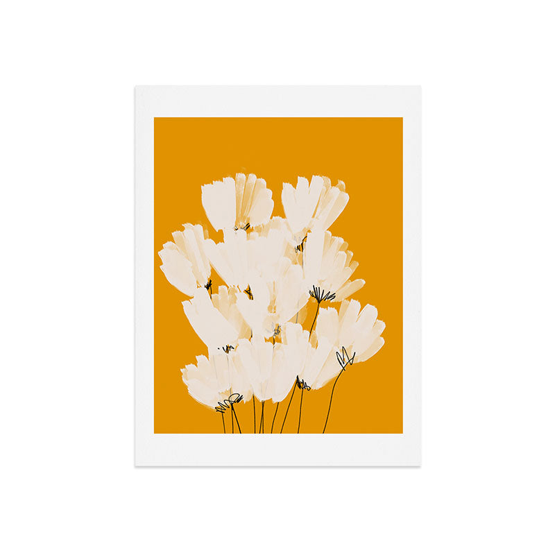 Flowers In Tangerine Art Print Gallery Image 9