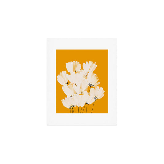 Flowers In Tangerine Art Print Gallery Image 1