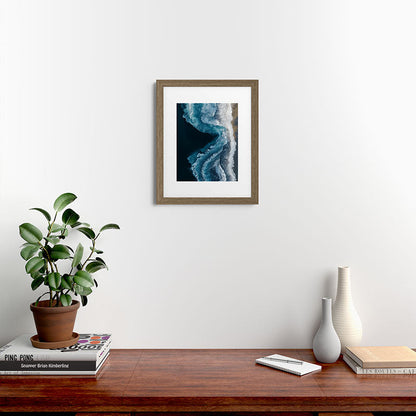 Aerial Ocean Waves - Coastal Wall Art Photography Framed Art Print Gallery Image 39