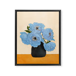 Bouquet Gift Blue Framed Canvas Print Gallery Image 1