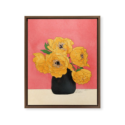 Bouquet Gift Sunny Framed Canvas Print Gallery Image 7