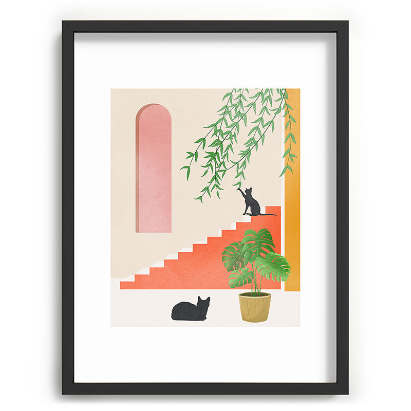 Cat Space II Framed Art Print Gallery Image 60