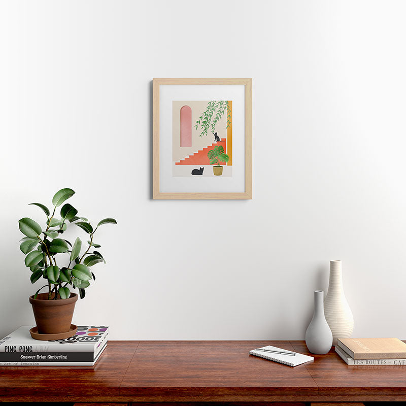Cat Space II Framed Art Print Gallery Image 46
