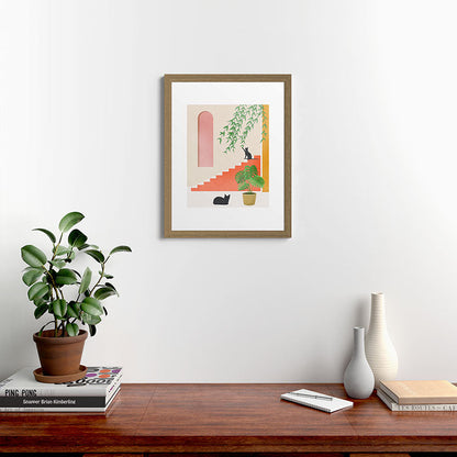 Cat Space II Framed Art Print Gallery Image 40