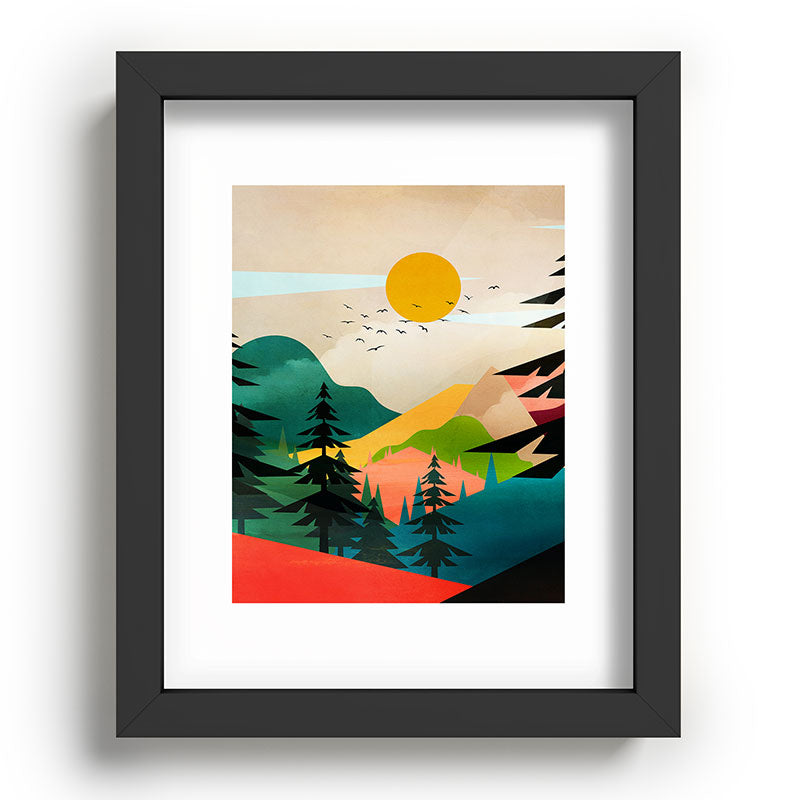 Colorful Morning in the Mountain Forest Framed Art Print Gallery Image 80