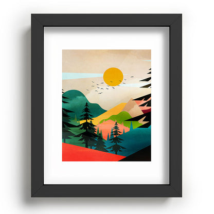 Colorful Morning in the Mountain Forest Framed Art Print Gallery Image 80