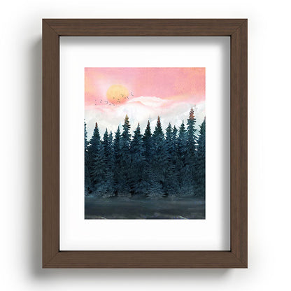 Forest Under the Sunset Framed Art Print Gallery Image 88