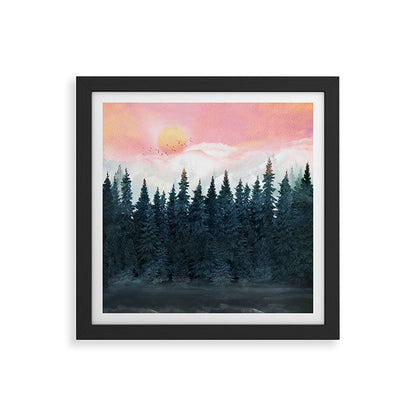 Forest Under the Sunset Framed Art Print Gallery Image 50