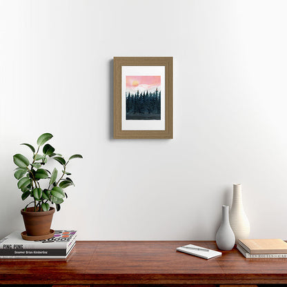 Forest Under the Sunset Framed Art Print Gallery Image 52