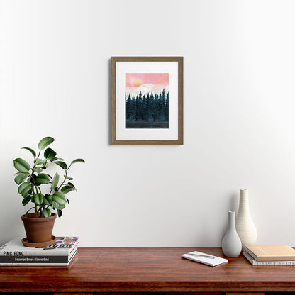 Forest Under the Sunset Framed Art Print Gallery Image 53