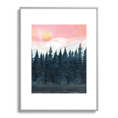 Forest Under the Sunset Framed Art Print Gallery Image 134