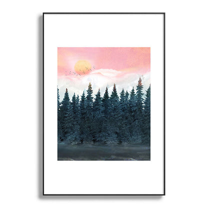 Forest Under the Sunset Framed Art Print Gallery Image 117