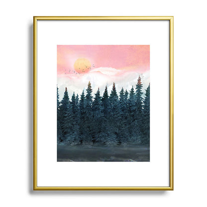 Forest Under the Sunset Framed Art Print Gallery Image 120