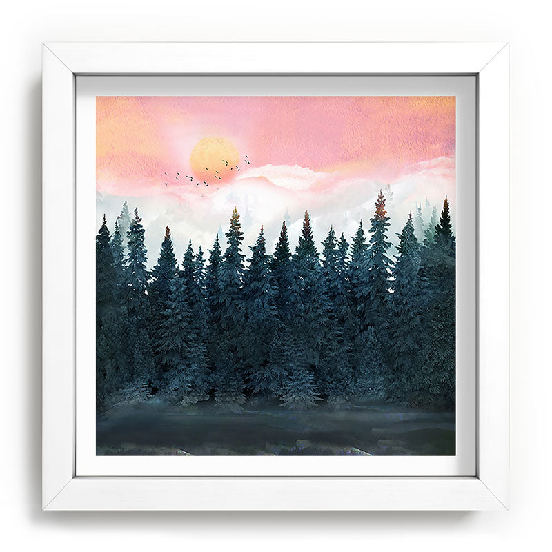 Forest Under the Sunset Framed Art Print Gallery Image 114