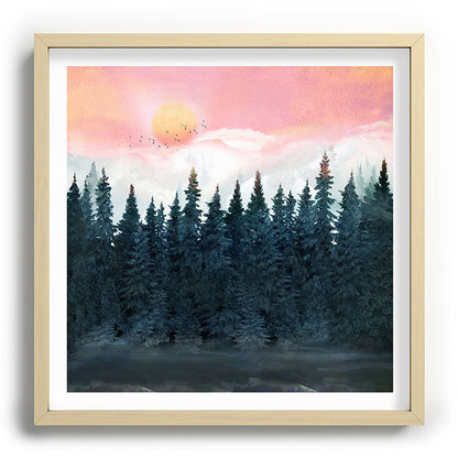 Forest Under the Sunset Framed Art Print Gallery Image 109