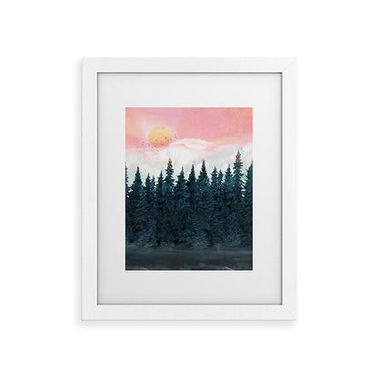 Forest Under the Sunset Framed Art Print Gallery Image 74