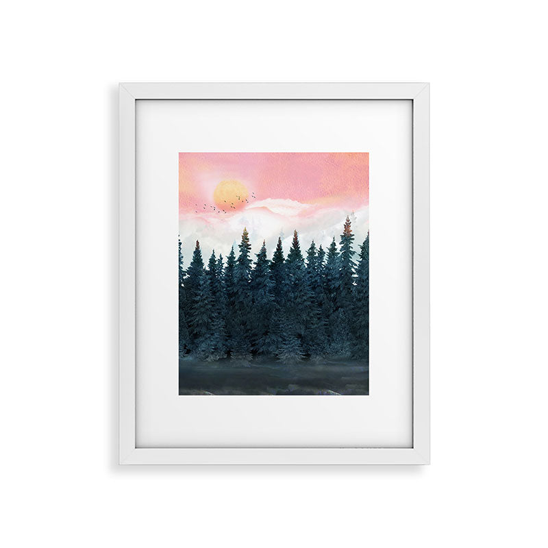 Forest Under the Sunset Framed Art Print Gallery Image 31