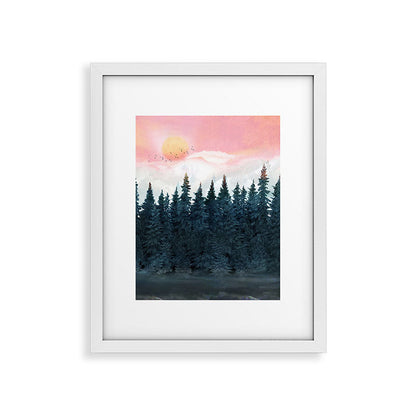 Forest Under the Sunset Framed Art Print Gallery Image 31