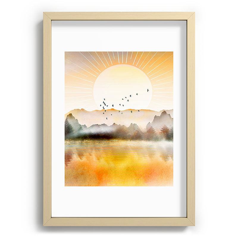 Lake Sunrise Framed Art Print Gallery Image 97