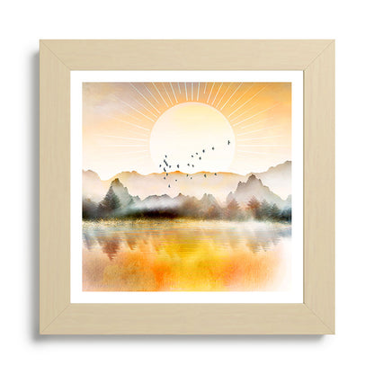 Lake Sunrise Framed Art Print Gallery Image 68
