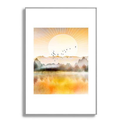 Lake Sunrise Framed Art Print Gallery Image 138