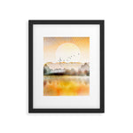 Lake Sunrise Framed Art Print Gallery Image 1