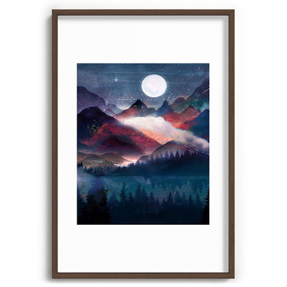 Mountain Lake Under the Stars Framed Art Print Gallery Image 94