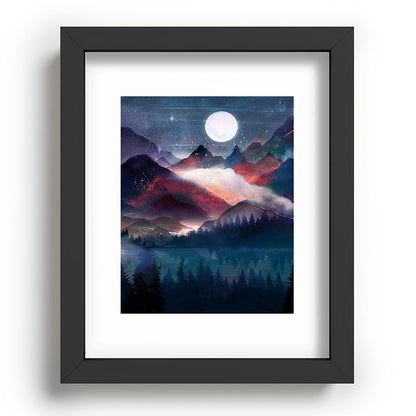 Mountain Lake Under the Stars Framed Art Print Gallery Image 78