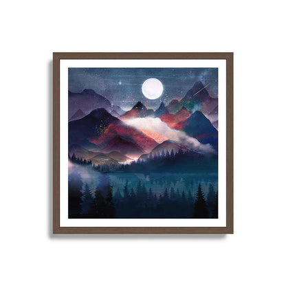 Mountain Lake Under the Stars Framed Art Print Gallery Image 17