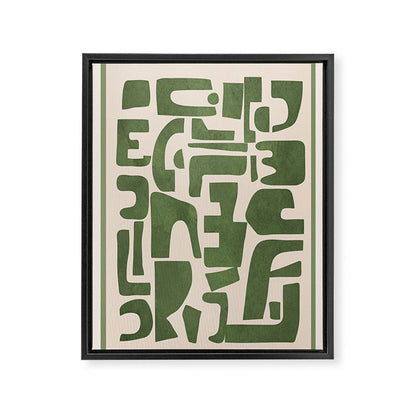 Organic Contemporary Modern Shapes 03 Framed Canvas Print Gallery Image 6
