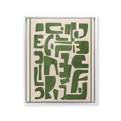 Organic Contemporary Modern Shapes 03 Framed Canvas Print Gallery Image 22