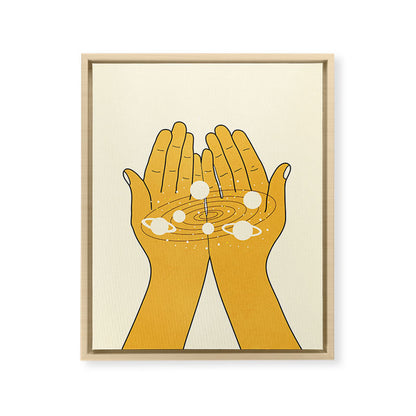 Universe in My Hands Framed Canvas Print Gallery Image 13