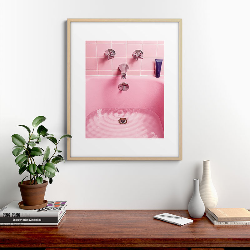 Pink Bathtub Framed Art Print Gallery Image 21