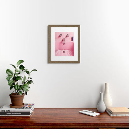 Pink Bathtub Framed Art Print Gallery Image 39