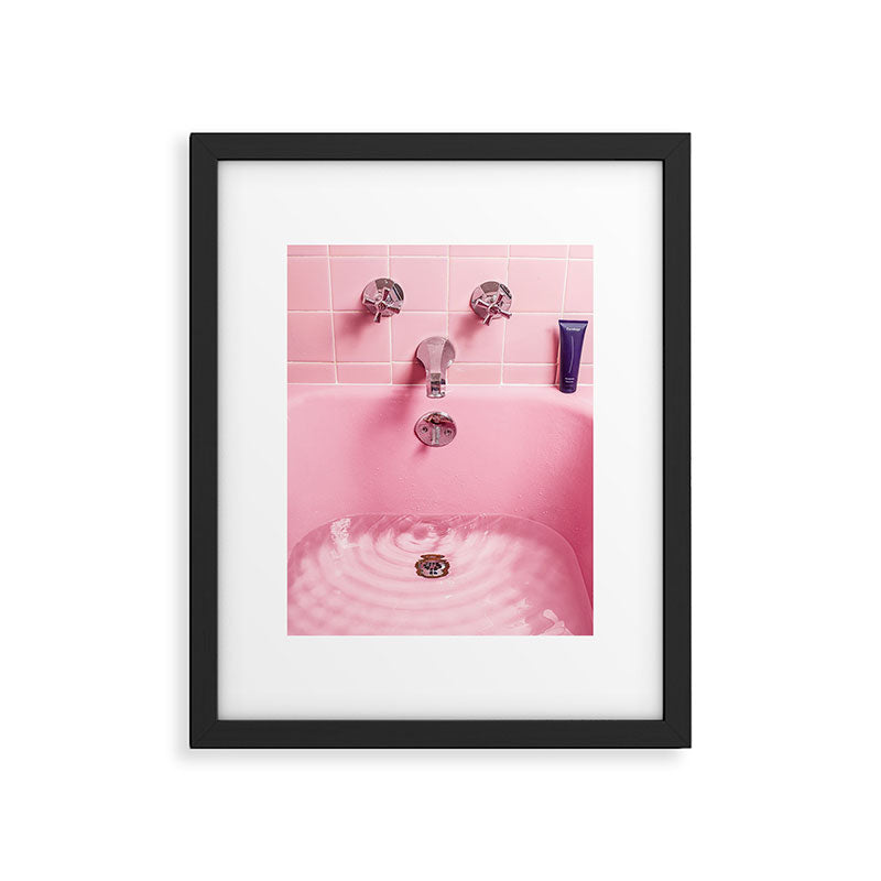 Pink Bathtub Framed Art Print Gallery Image 4