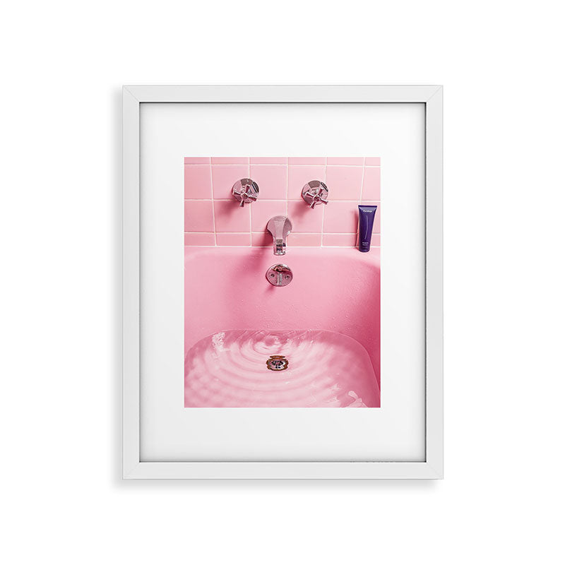 Pink Bathtub Framed Art Print Gallery Image 25