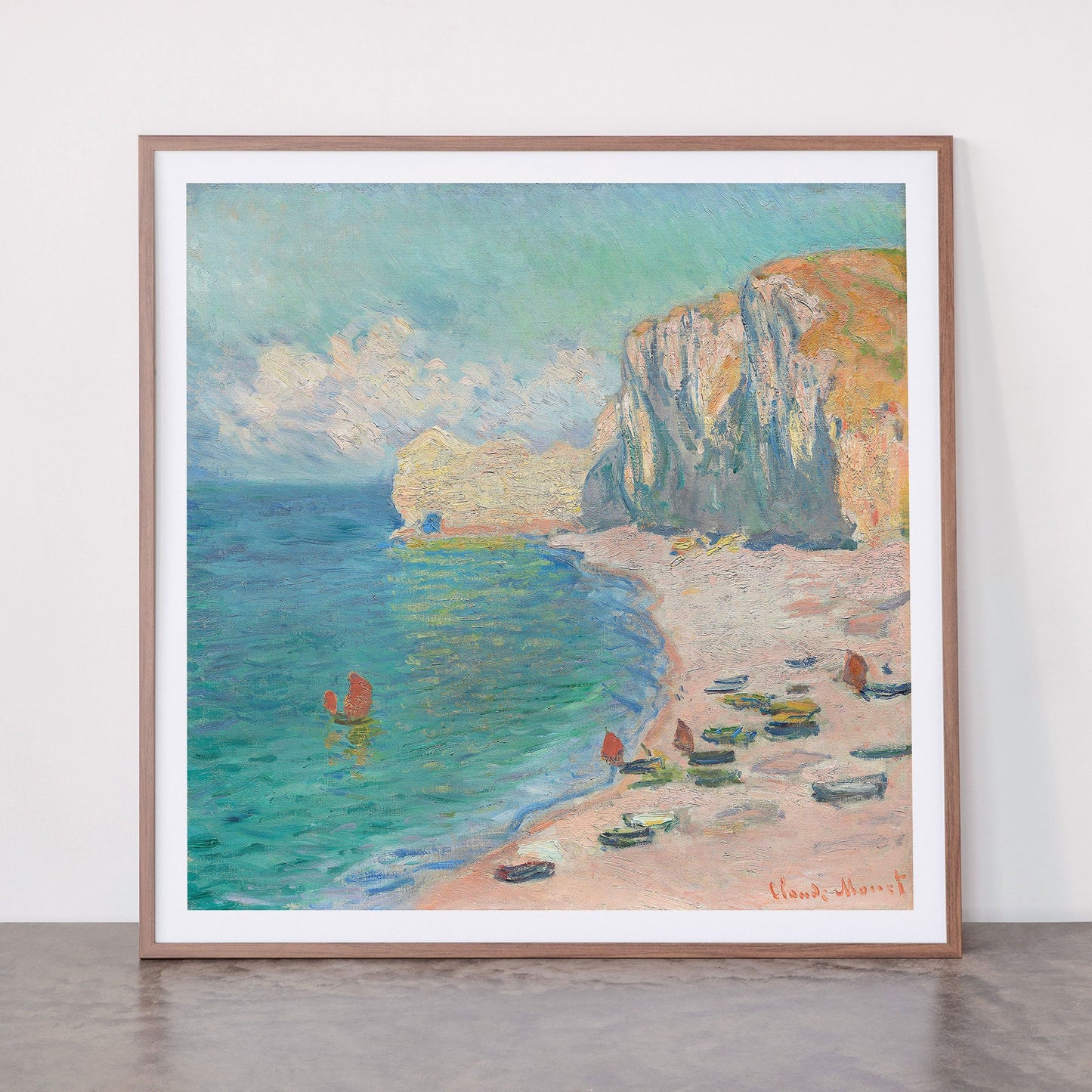Claude Monet beach Framed Art Print Gallery Image 21