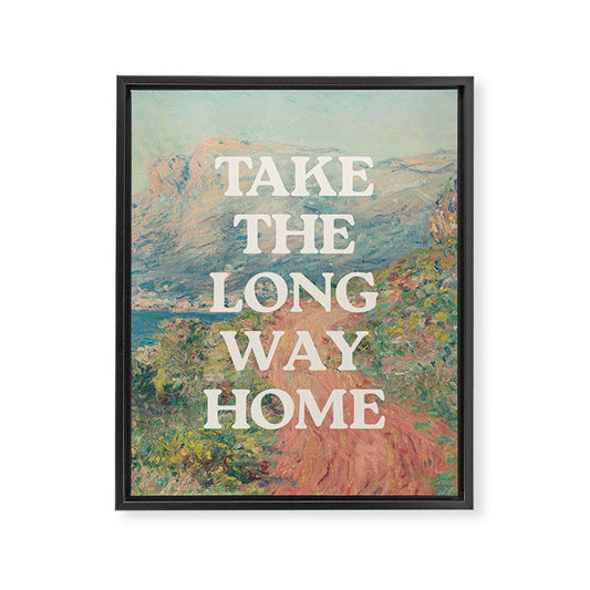 Take The Long Way Home Framed Canvas Print Gallery Image 2