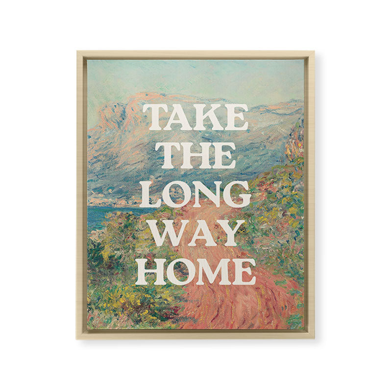 Take The Long Way Home Framed Canvas Print Gallery Image 7
