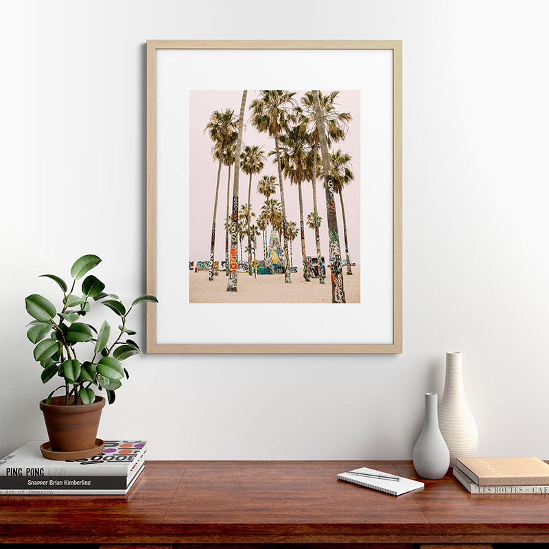 Palm Trees on Venice Beach - Los Angeles California Travel Photography Framed Art Print Gallery Image 67