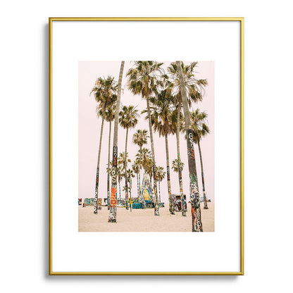 Palm Trees on Venice Beach - Los Angeles California Travel Photography Framed Art Print Gallery Image 124